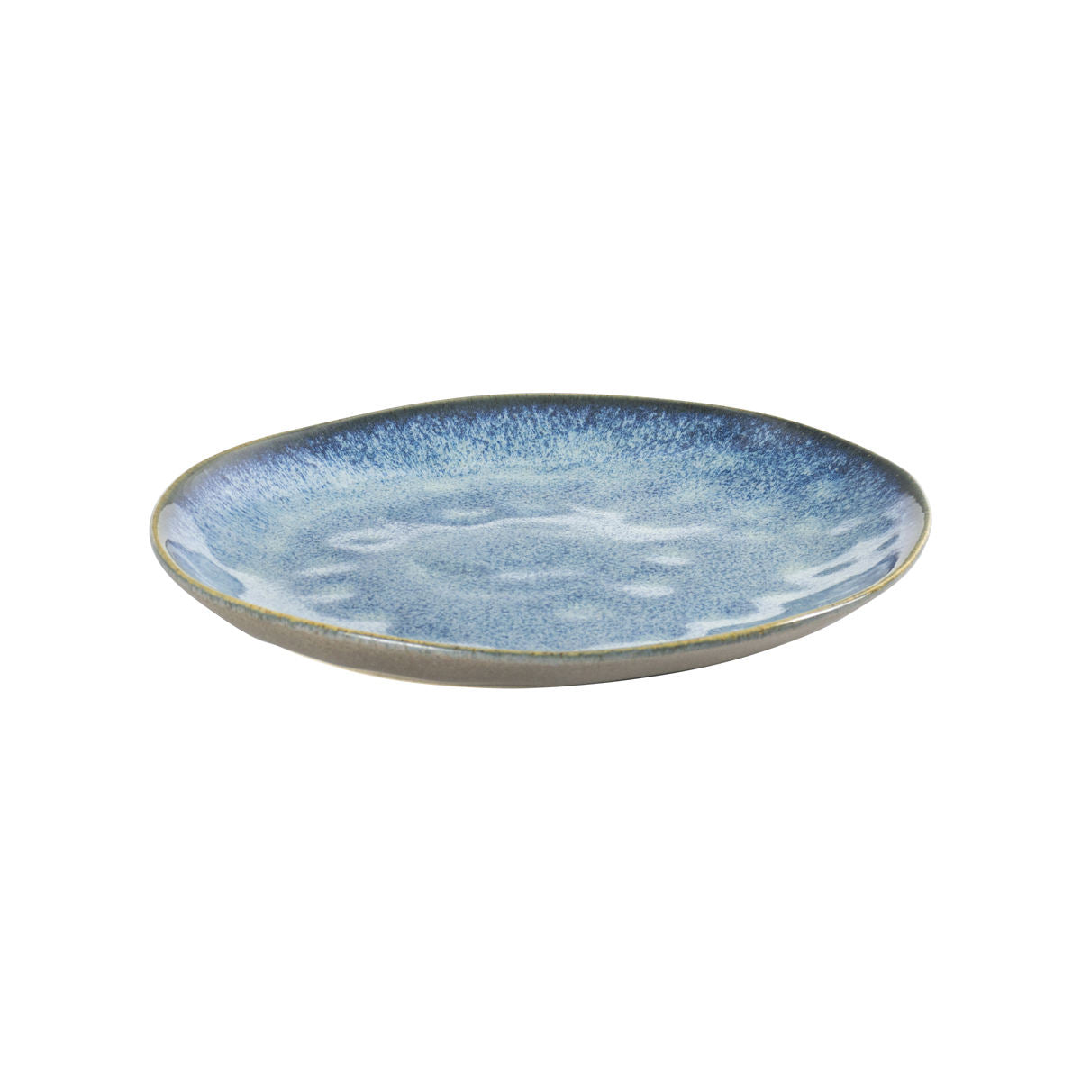 Waterdrop Blue Jeans Stoneware Crockery Set - 16-Piece Dinnerware Set - Stylish and Durable for Dining, Serving, and Entertaining with a Trendy and Casual Aesthetic
