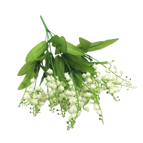 Artificial Bellflower Lily, 75 cm (29.5 Inches) Tall, Realistic Silk Flowers with Flexible Stems, Lifelike Floral Decoration for Home, Wedding, Office & Event Arrangements