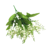 Artificial Bellflower Lily, 75 cm (29.5 Inches) Tall, Realistic Silk Flowers with Flexible Stems, Lifelike Floral Decoration for Home, Wedding, Office & Event Arrangements
