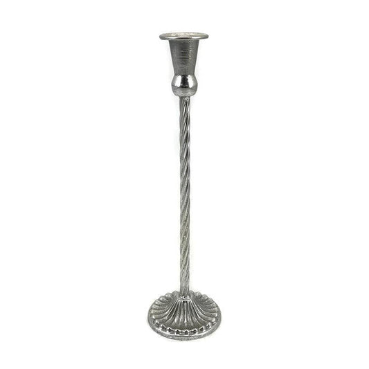 Metal candle holder vintage silver – elegant and antique-inspired design, perfect for home décor, weddings, and special occasions, durable and sturdy construction, adds a classic touch to any space, ideal for taper or pillar candles.
