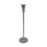 Metal candle holder vintage silver – elegant and antique-inspired design, perfect for home décor, weddings, and special occasions, durable and sturdy construction, adds a classic touch to any space, ideal for taper or pillar candles.