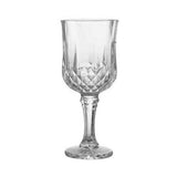 Diamond-Embossed Wine Glass – Elegant Cut Glass Goblet for Red & White Wine – Vintage Crystal Stemware for Dining, Parties & Home Bar