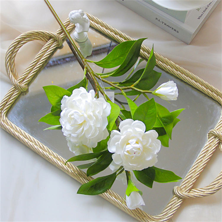 Artificial White Camellia Flower Realistic Fake Camellia Bouquet for Home Décor Wedding Arrangements Centerpieces and Floral Displays Lifelike Faux Camellias with Soft Petals and Durable Stems