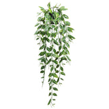Artificial Pea Pods Hanging Potted Plant - Realistic Faux Plant with Lush Green Pea Pods and Leaves in Decorative Pot - Perfect for Home Decor, Offices, and Indoor Spaces - Low Maintenance and Easy to Hang