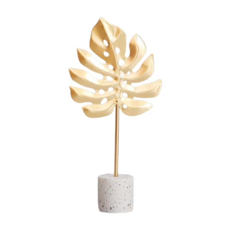 Turtle Back Leaves Metal Showpiece - Elegant Indoor Home Decoration with Beach-Inspired Design - Stylish and Durable Accent Piece for Living Room, Office, or Coastal-Themed Decor