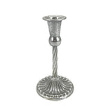 Metal candle holder vintage silver – elegant and antique-inspired design, perfect for home décor, weddings, and special occasions, durable and sturdy construction, adds a classic touch to any space, ideal for taper or pillar candles.