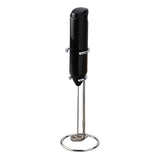 Battery-operated electric milk frother – handheld foam maker with powerful motor for creamy and smooth froth, perfect for lattes, cappuccinos, hot chocolate, and more, lightweight and easy to use for home or travel.