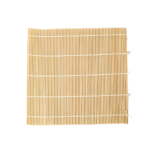 Jimao Disposable Medium Square Bamboo Sushi Mat - New Green Design - Eco-Friendly and Popular for Making Authentic Sushi at Home or in Restaurants