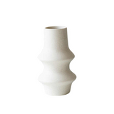 Indented Cone Shaped Home Decor Element Contemporary Home Decor Ceramic Vase For Weddings Ceramics