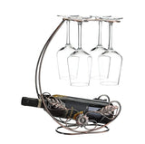 Wine Holder for 4 Glasses - Elegant and Functional Rack for Storing Wine Glasses - Perfect for Home Bar, Kitchen, or Dining Area Decor