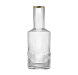 Ripple Carafe Elegant Ribbed Glass Pitcher for Water Juice Wine and Cocktails Durable Lead-Free Glass Modern Textured Design for Home Bar and Restaurant Use