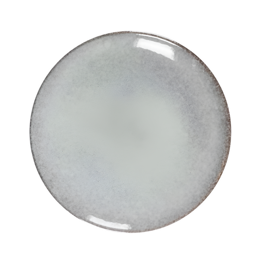 Simply Grey Breakfast Plate 20.5cm - Elegant and Minimalist Ceramic Plate - Perfect for Serving Breakfast, Snacks, or Small Meals - Adds a Subtle and Sophisticated Touch to Your Tableware Collection