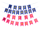 Princess Happy Birthday Banner - Elegant Party Decoration with Royal Princess Theme - Perfect for Kids' Birthday Celebrations, Fairy Tale Parties, and Special Occasions - Easy to Hang and Reusable