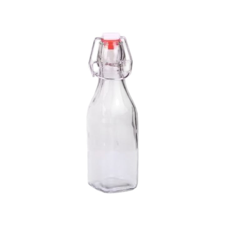 250mlClear Empty Drinking Enzyme Beverage Beer Juice Water Milk Glass Bottles with Swing Top