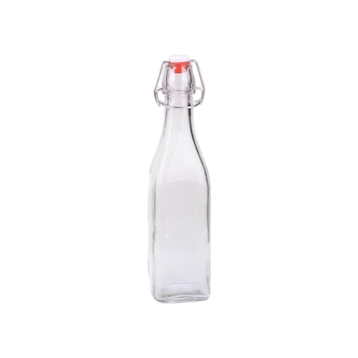 500ml Clear Empty Drinking Enzyme Beverage Beer Juice Water Milk Glass Bottles with Swing Top