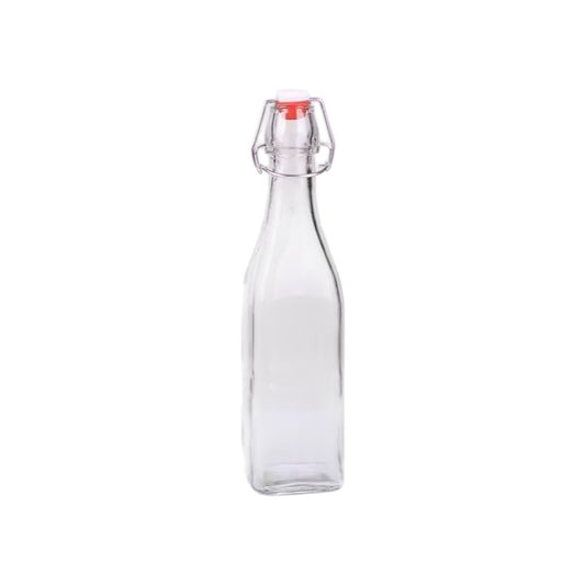 500ml Clear Empty Drinking Enzyme Beverage Beer Juice Water Milk Glass Bottles with Swing Top