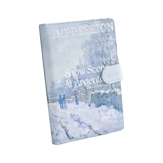 Rosyposy Waterlook Bridge Snow journal Pu leather notebook stationery travel journal
