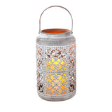 Vintage Metal Candle Holder Hanging Decorative Mason Jar Lantern for Outdoor Patio Wedding Holiday Party