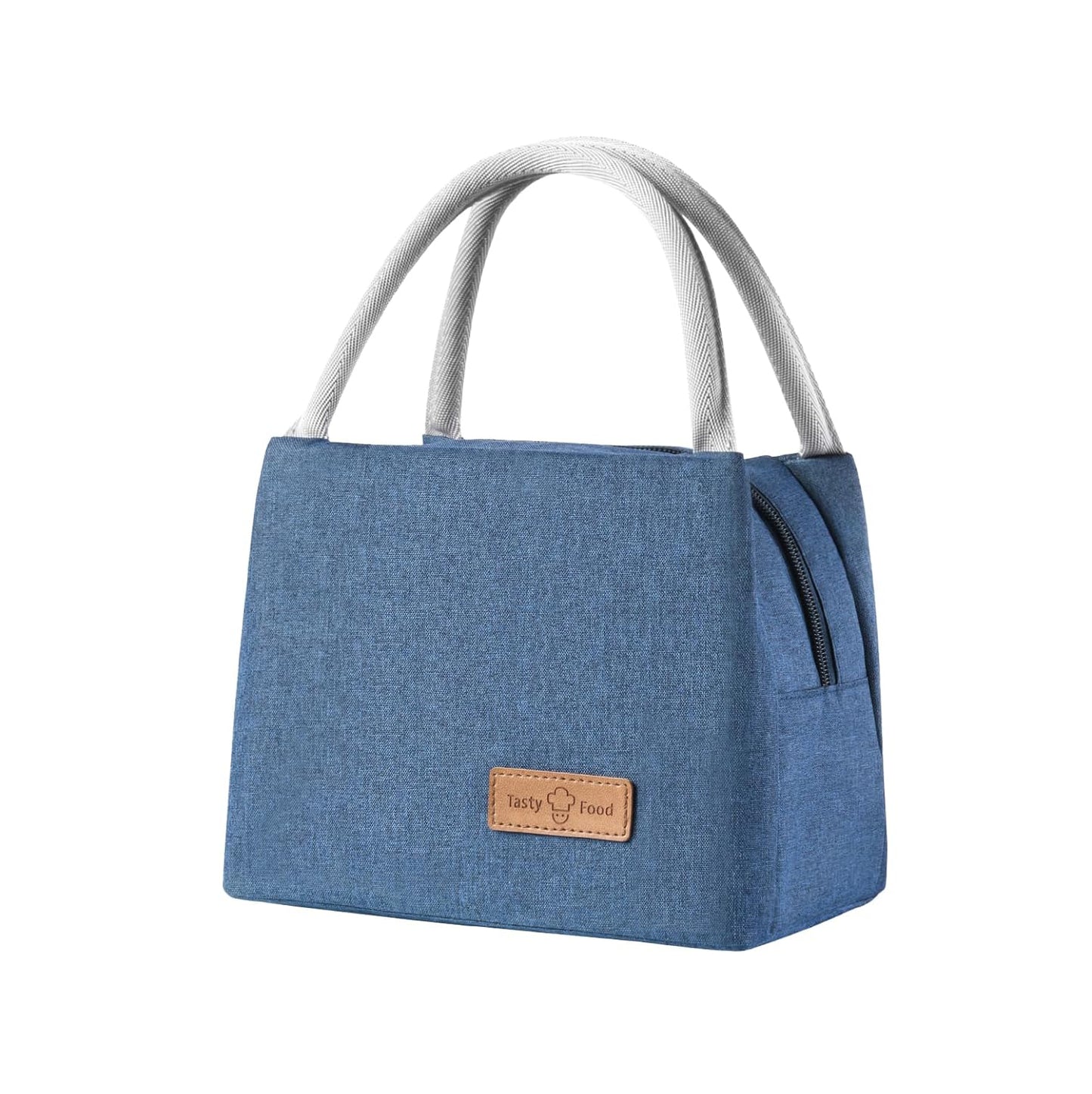 Bento bag large thickened student lunch bag Oxford cloth one shoulder outdoor picnic thermal insulation bag Blue