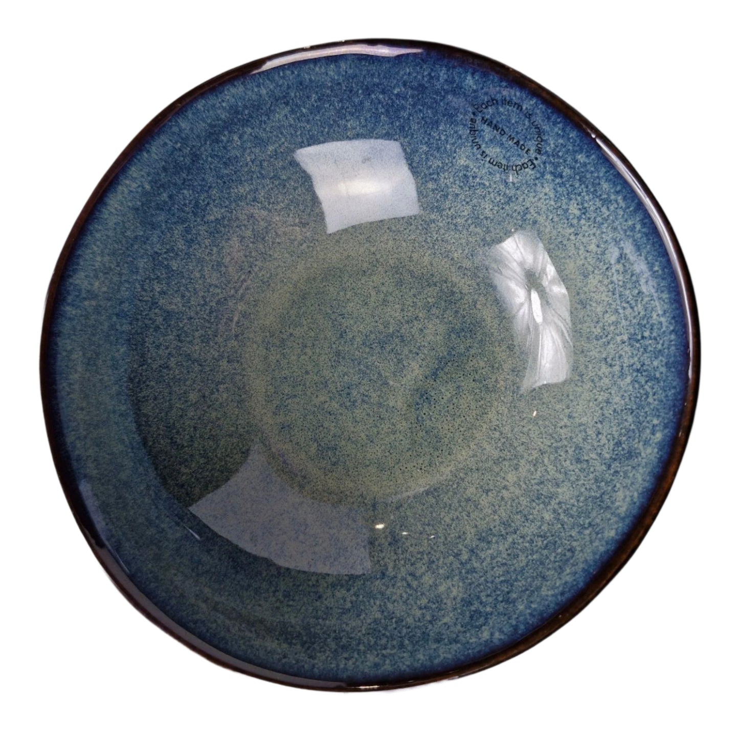 18cm Waterdrop Bowl Blue - Elegant Ceramic Bowl with Waterdrop Design - Ideal for Serving Soups, Salads, or Small Dishes - Perfect for Everyday Use or Adding a Refreshing Touch to Your Tableware Collection