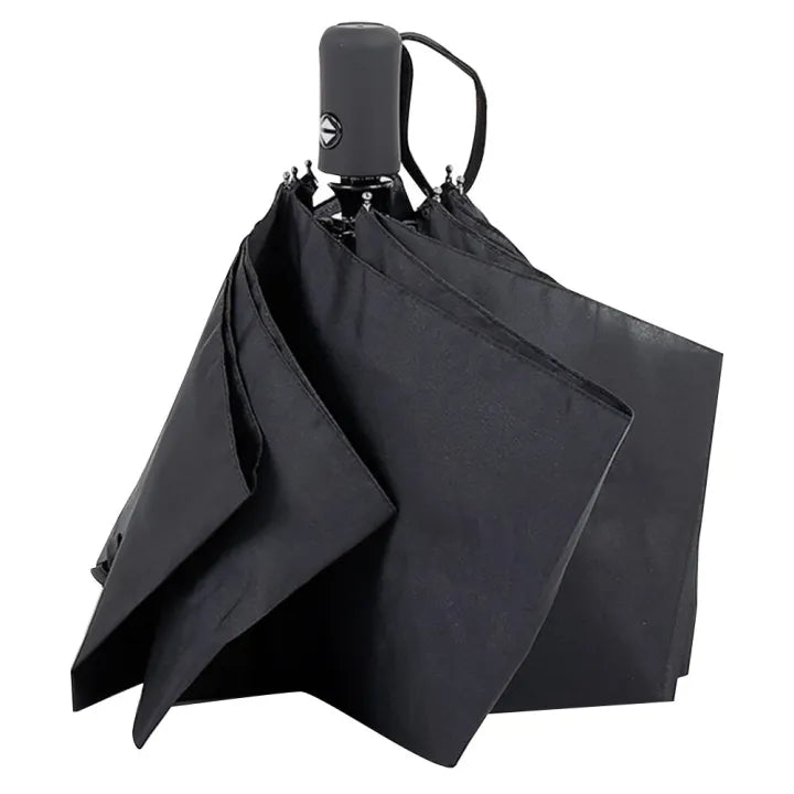 Travel windproof black umbrella – compact and durable design, perfect for protection against rain and wind, features a strong, wind-resistant frame, easy to fold and store, ideal for travel, daily use, and outdoor activities.