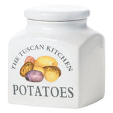 Tuscan Kitchen Porcelain Square 3.5L Cannister Potatoes