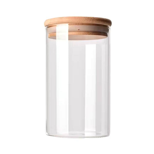 300ml Cylinder storage jar with bamboo lid