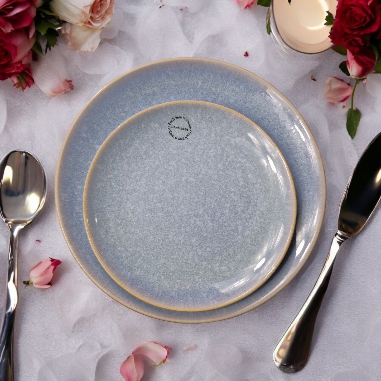 Bluebell Rice Bowl 11cm - Beautiful Ceramic Bowl with Bluebell Design - Perfect for Serving Rice, Soups, or Small Dishes - Ideal for Everyday Use or Special Occasions