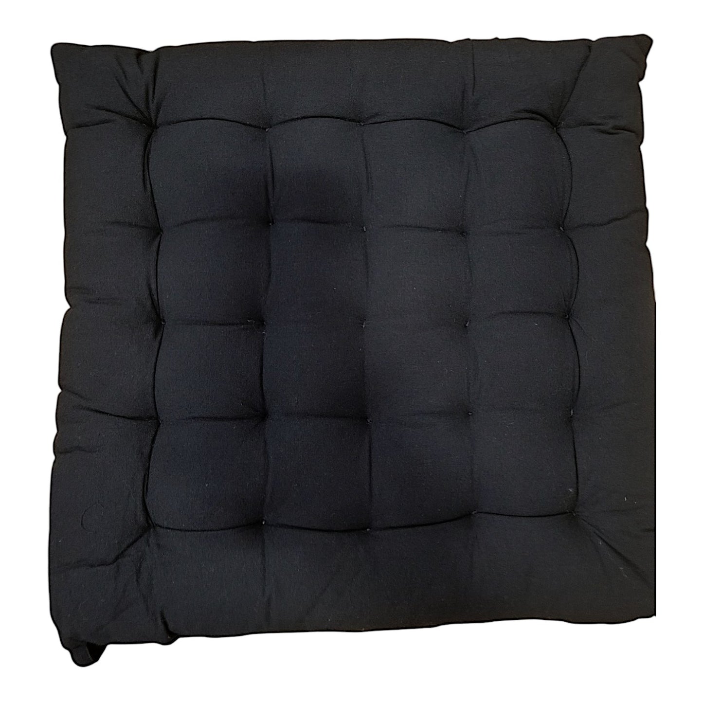 Luxurious Solid Square Chair Pad 40x40x5cm - 100% Cotton Cushion for Comfort and Style