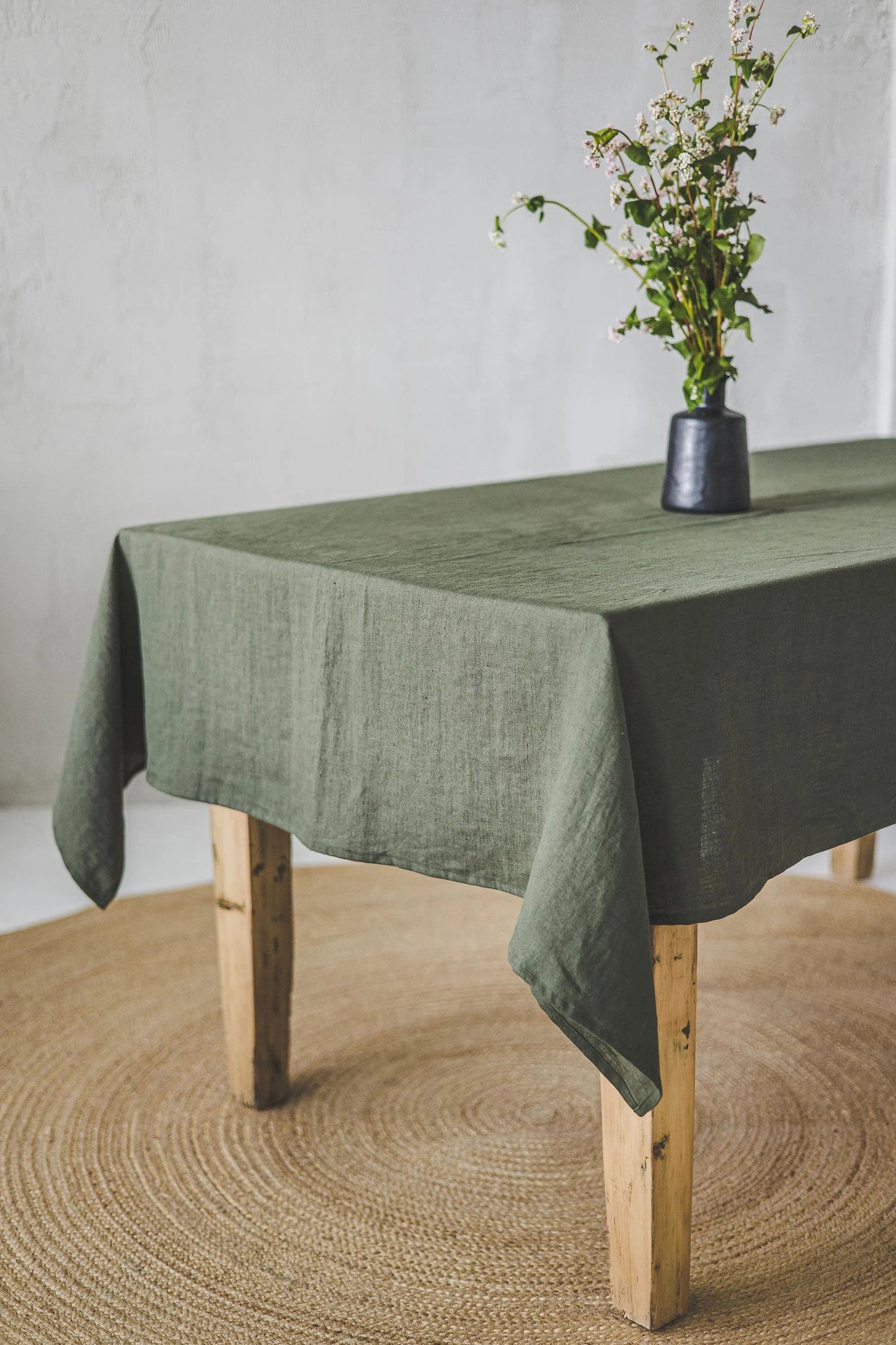 100% Cotton Pastoral Table Runner – 50x300cm, Green, Soft & Durable, Farmhouse Dining Table Decor, Rustic Boho Style, Machine Washable, Perfect for Home, Weddings, Parties & Holiday Decorations