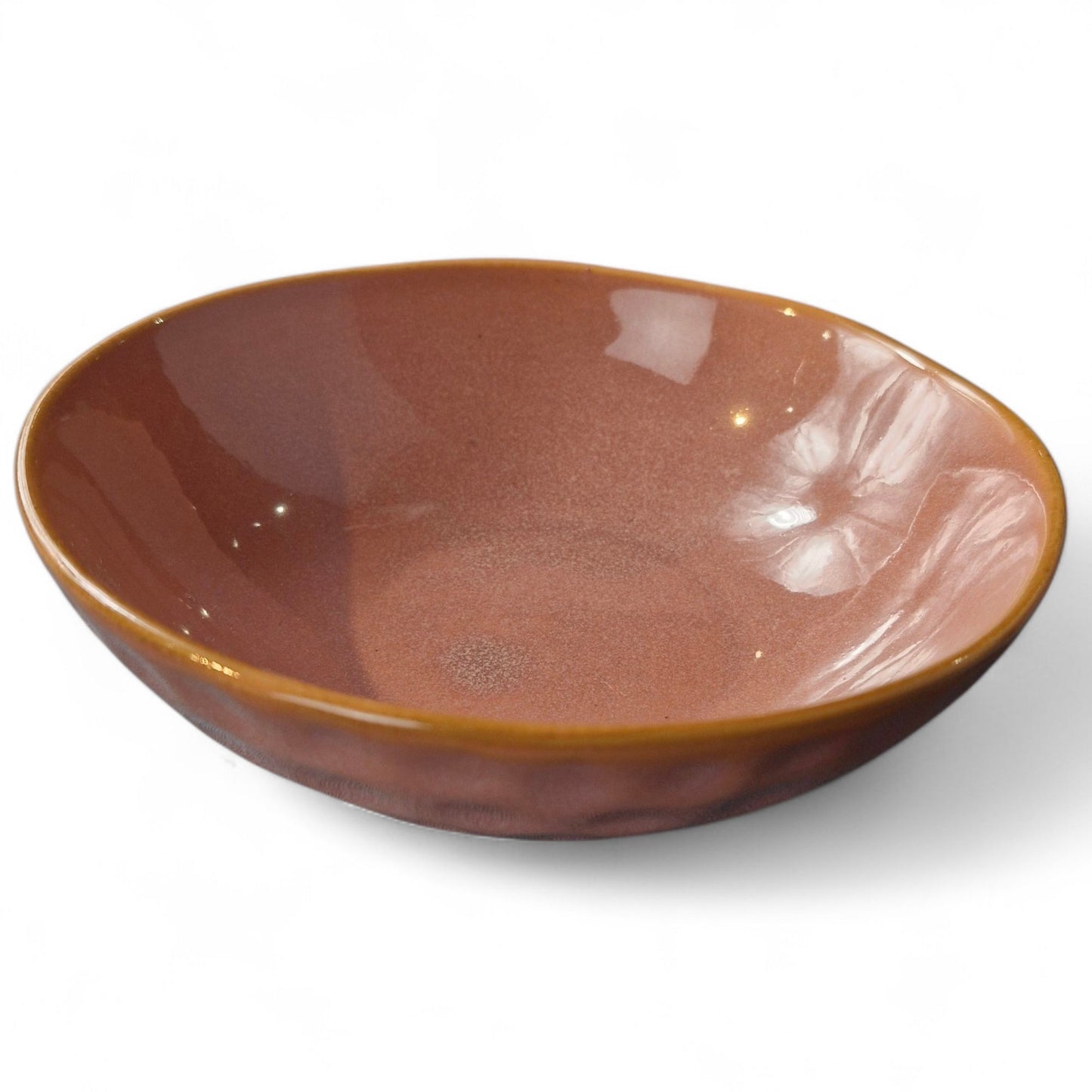 18cm Waterdrop Bowl Pink - Stylish Ceramic Bowl with Waterdrop Design - Ideal for Serving Soups, Salads, or Small Dishes - Perfect for Everyday Use or Adding a Touch of Color to Your Tableware Collection