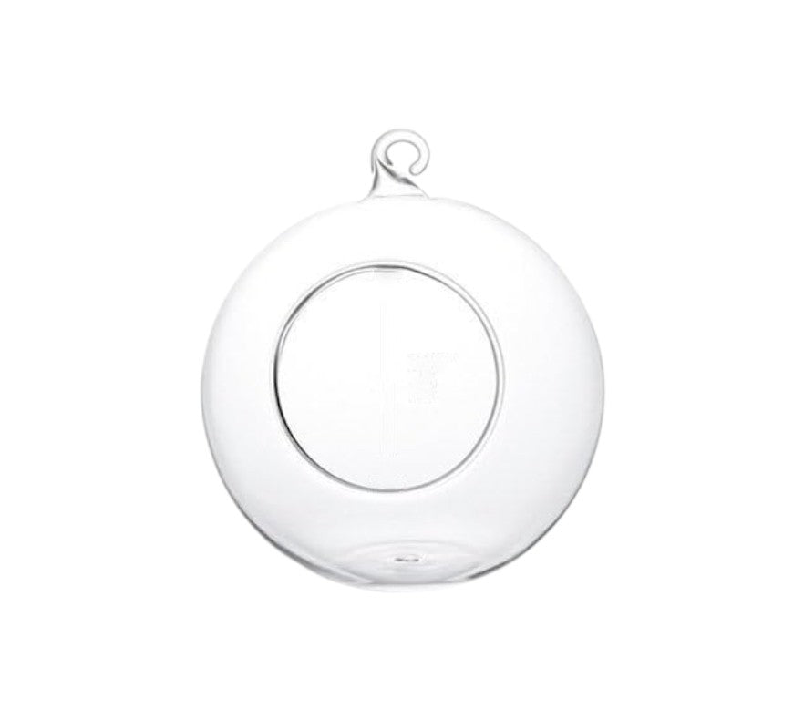 glass hanging plant ornament dia 10 cm
