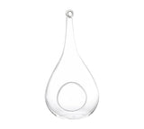 glass hanging plant ornament 9x18 cm