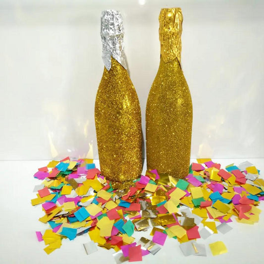 60g Colorful Confetti - Gold Tissue and Foil Confetti for Party Decorations, Weddings, Birthdays, and Celebrations - Shiny, Lightweight, and Perfect for Table Decor, Balloons, and Tossing