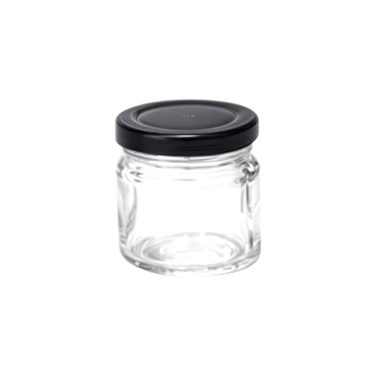 90ml Round Clear Empty Bird's Nest Jam Spice Jelly Bottle Mini Caviar Honey Glass Jars