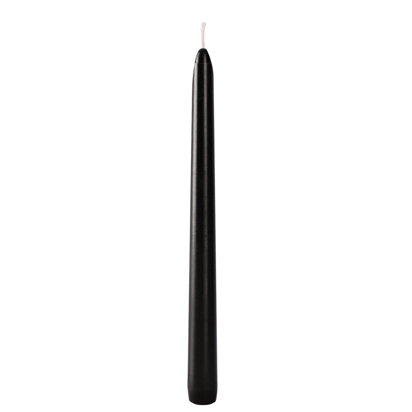 Black Stick Candle 25 cm - Premium Natural Wax, Clean Burn, and Long-Lasting Fragrance - Elegant Minimalist Design for Modern Home Décor, Candlestick Holders, and Special Occasions