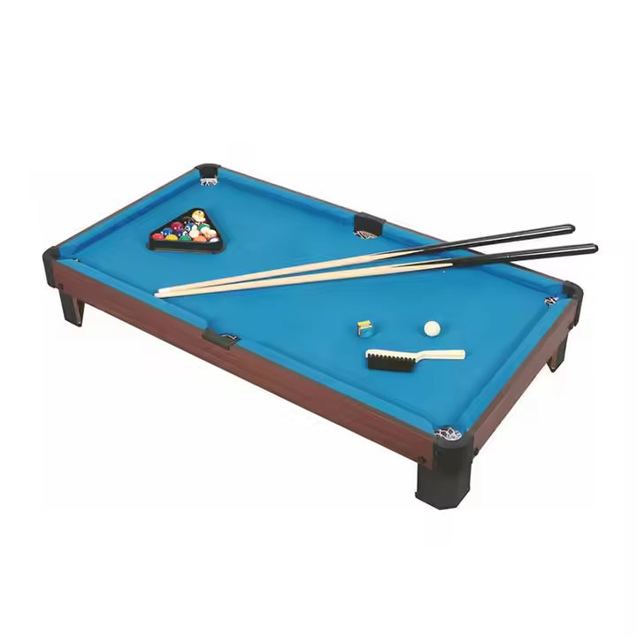 Large Snooker Billiard Pool Table - Compact 20" Tabletop Game for Kids and Adults with Cues, Balls, and Triangle Rack - Perfect for Home, Office, and Travel