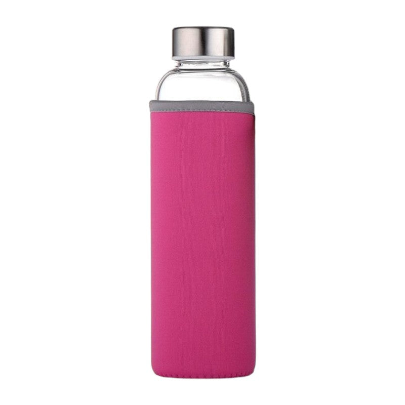 Smoothie High Borosilicate Pink Water Bottle