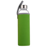 Smoothie High Borosilicate Water Bottle Green