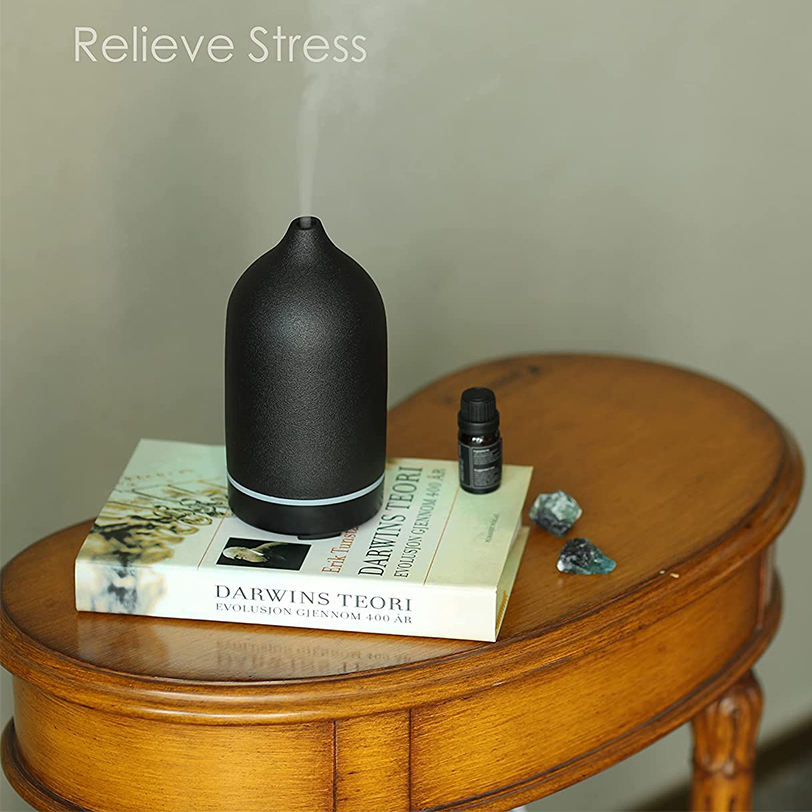 Ceramic Humidifier Black 91 x 91 * 173mm