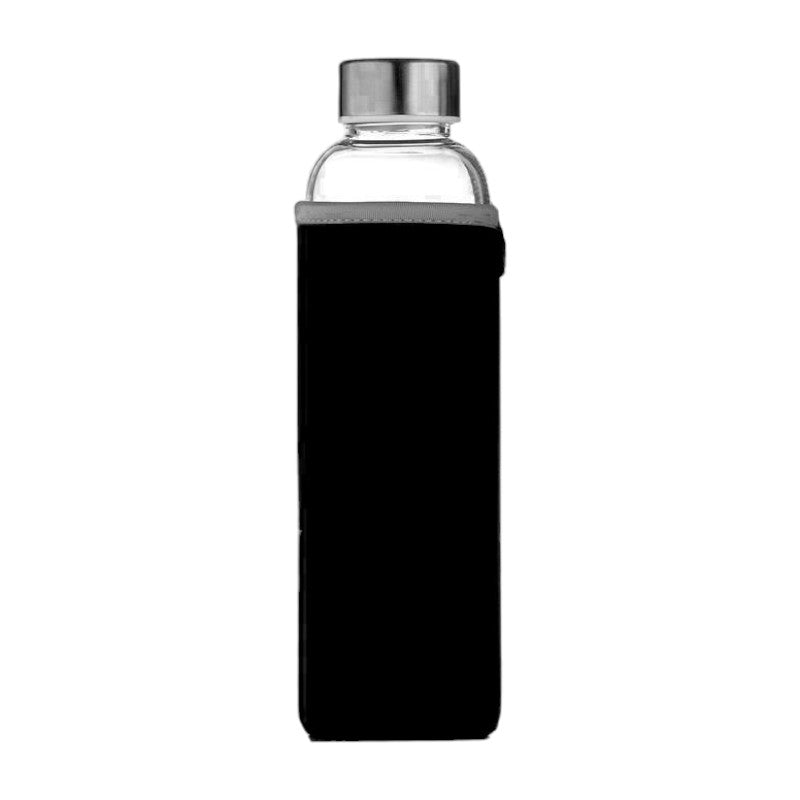 Smoothie 500ml High Borosilicate Water Bottle Black