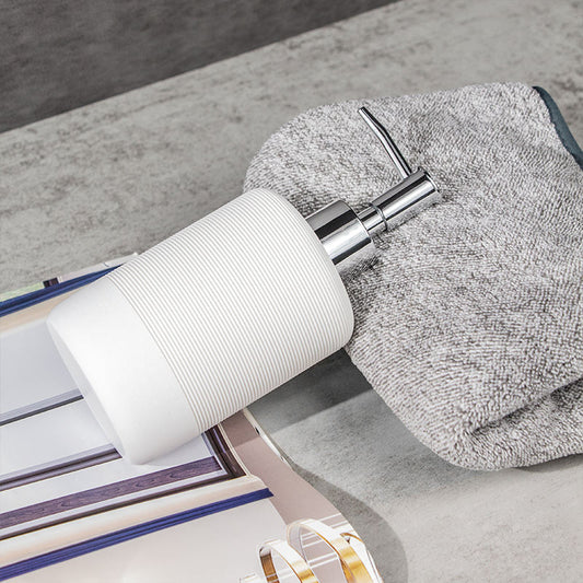 Pure Elegance white hard soap dispenser tray