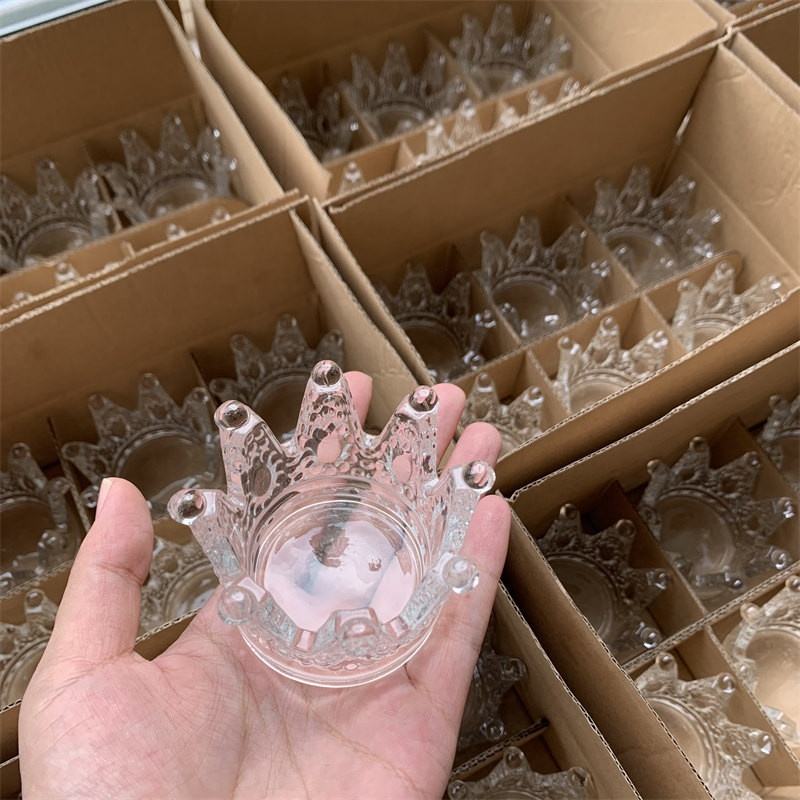 3# Glass crown, colorful