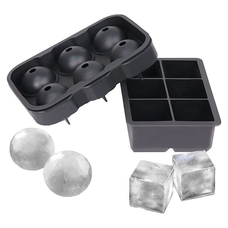 Custom Round Ice Cube Tray Portable Silicone Ice Ball Maker For Cocktails & Bourbon Reusable & Bpa Free