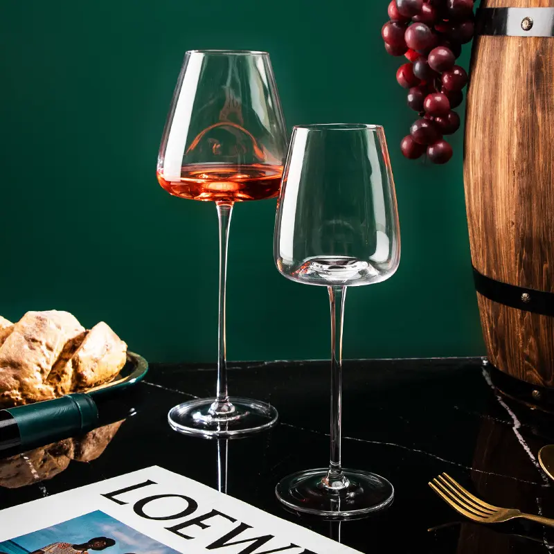 360ml Lead Free Crystal Dimple Wine Glass