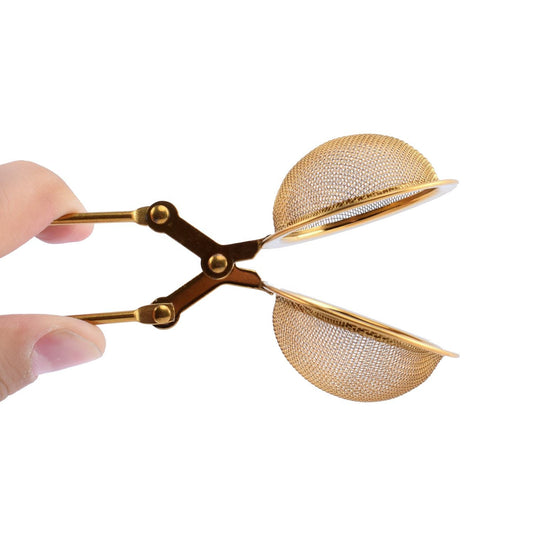 Gold Color Stainless Steel Mesh Tea Filter
