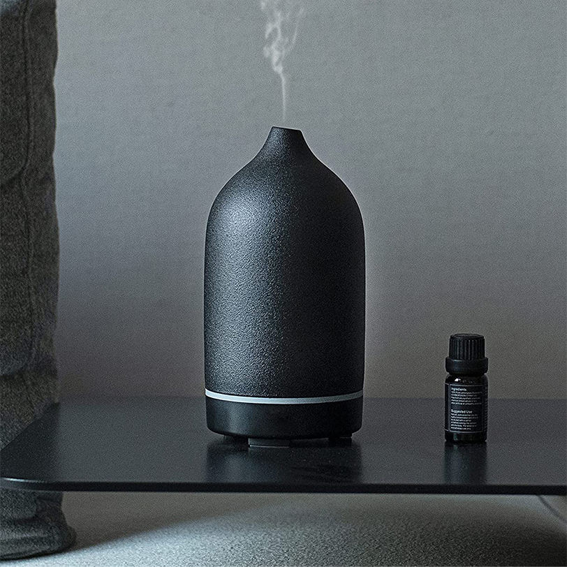 Ceramic Humidifier Black 91 x 91 * 173mm