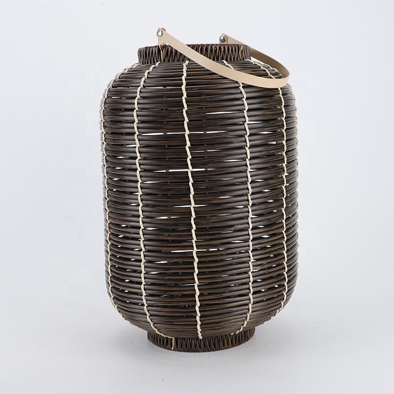 Natural antique bamboo lantern candlestick