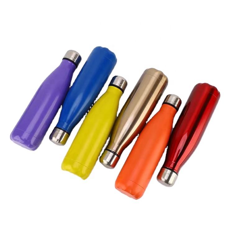 Yellow Gym Sports Style Water Bottle, 500ml Stainless Steel Thermos with Thermal Insulation, Sustainable, Anti-Corrosion Coating