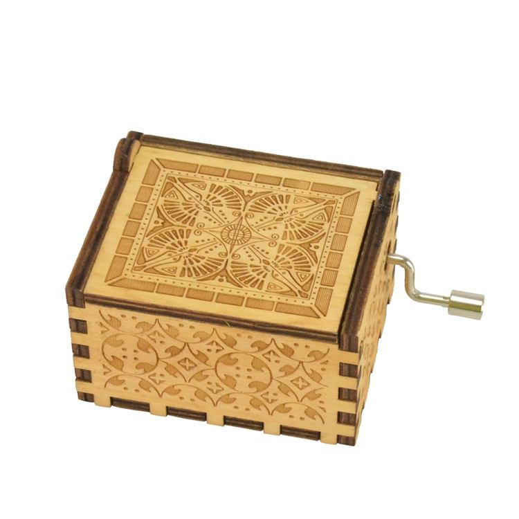 La Vie En Rose Theme Wooden music box 65*51*42mm